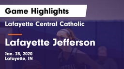 Lafayette Central Catholic  vs Lafayette Jefferson  Game Highlights - Jan. 28, 2020