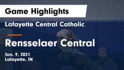 Lafayette Central Catholic  vs Rensselaer Central  Game Highlights - Jan. 9, 2021