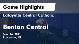 Lafayette Central Catholic  vs Benton Central  Game Highlights - Jan. 16, 2021