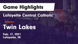 Lafayette Central Catholic  vs Twin Lakes  Game Highlights - Feb. 17, 2021