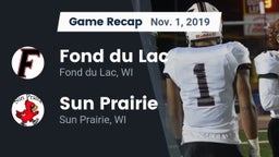 Recap: Fond du Lac  vs. Sun Prairie 2019