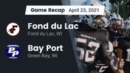 Recap: Fond du Lac  vs. Bay Port  2021
