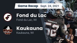 Recap: Fond du Lac  vs. Kaukauna  2021