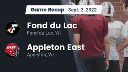 Recap: Fond du Lac  vs. Appleton East  2022