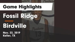 Fossil Ridge  vs Birdville  Game Highlights - Nov. 22, 2019