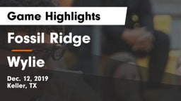 Fossil Ridge  vs Wylie  Game Highlights - Dec. 12, 2019