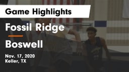 Fossil Ridge  vs Boswell   Game Highlights - Nov. 17, 2020