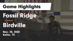 Fossil Ridge  vs Birdville  Game Highlights - Nov. 20, 2020