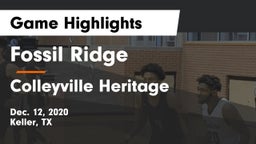 Fossil Ridge  vs Colleyville Heritage  Game Highlights - Dec. 12, 2020