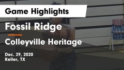 Fossil Ridge  vs Colleyville Heritage  Game Highlights - Dec. 29, 2020