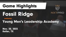 Fossil Ridge  vs Young Men's Leadership Academy Game Highlights - Nov. 30, 2023