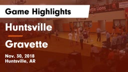 Huntsville  vs Gravette  Game Highlights - Nov. 30, 2018