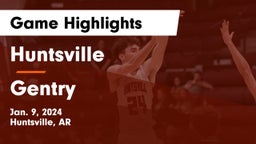 Huntsville  vs Gentry  Game Highlights - Jan. 9, 2024