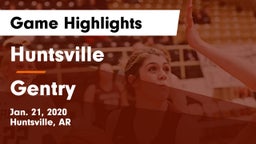 Huntsville  vs Gentry  Game Highlights - Jan. 21, 2020