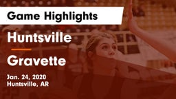 Huntsville  vs Gravette Game Highlights - Jan. 24, 2020