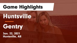 Huntsville  vs Gentry  Game Highlights - Jan. 22, 2021