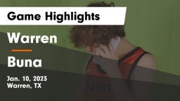 Warren  vs Buna  Game Highlights - Jan. 10, 2023