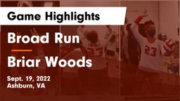 Broad Run  vs Briar Woods  Game Highlights - Sept. 19, 2022