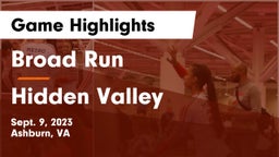 Broad Run  vs Hidden Valley  Game Highlights - Sept. 9, 2023