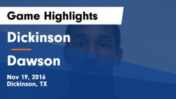 Dickinson  vs Dawson  Game Highlights - Nov 19, 2016