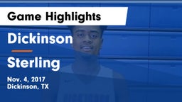 Dickinson  vs Sterling  Game Highlights - Nov. 4, 2017