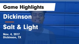 Dickinson  vs Salt & Light Game Highlights - Nov. 4, 2017