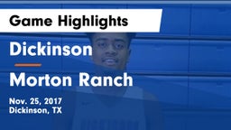 Dickinson  vs Morton Ranch  Game Highlights - Nov. 25, 2017