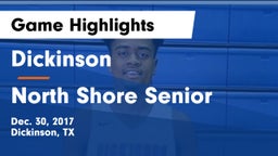Dickinson  vs North Shore Senior  Game Highlights - Dec. 30, 2017