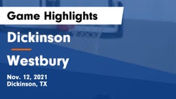 Dickinson  vs Westbury  Game Highlights - Nov. 12, 2021