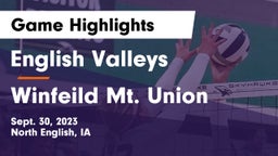 English Valleys  vs Winfeild Mt. Union Game Highlights - Sept. 30, 2023
