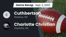 Recap: Cuthbertson  vs. Charlotte Christian  2022