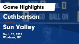 Cuthbertson  vs Sun Valley  Game Highlights - Sept. 20, 2023