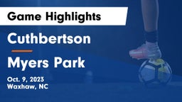 Cuthbertson  vs Myers Park Game Highlights - Oct. 9, 2023