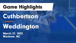 Cuthbertson  vs Weddington  Game Highlights - March 27, 2023