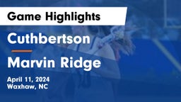 Cuthbertson  vs Marvin Ridge  Game Highlights - April 11, 2024