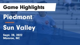 Piedmont  vs Sun Valley  Game Highlights - Sept. 28, 2022