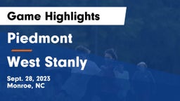 Piedmont  vs West Stanly Game Highlights - Sept. 28, 2023