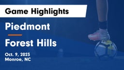 Piedmont  vs Forest Hills  Game Highlights - Oct. 9, 2023