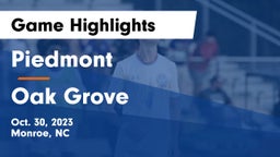 Piedmont  vs Oak Grove  Game Highlights - Oct. 30, 2023