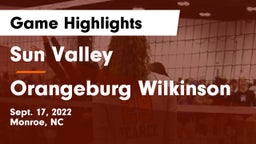 Sun Valley  vs Orangeburg Wilkinson Game Highlights - Sept. 17, 2022