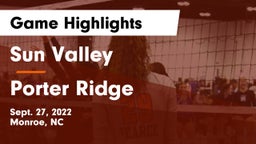 Sun Valley  vs Porter Ridge  Game Highlights - Sept. 27, 2022