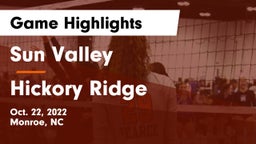 Sun Valley  vs Hickory Ridge  Game Highlights - Oct. 22, 2022