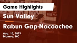Sun Valley  vs Rabun Gap-Nacoochee  Game Highlights - Aug. 10, 2023
