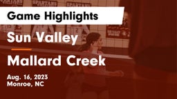 Sun Valley  vs Mallard Creek  Game Highlights - Aug. 16, 2023