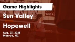 Sun Valley  vs Hopewell Game Highlights - Aug. 23, 2023