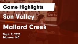 Sun Valley  vs Mallard Creek  Game Highlights - Sept. 9, 2023