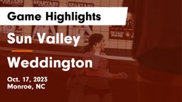 Sun Valley  vs Weddington  Game Highlights - Oct. 17, 2023