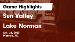 Sun Valley  vs Lake Norman  Game Highlights - Oct. 21, 2023