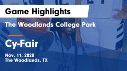 The Woodlands College Park  vs Cy-Fair  Game Highlights - Nov. 11, 2020