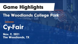 The Woodlands College Park  vs Cy-Fair  Game Highlights - Nov. 9, 2021